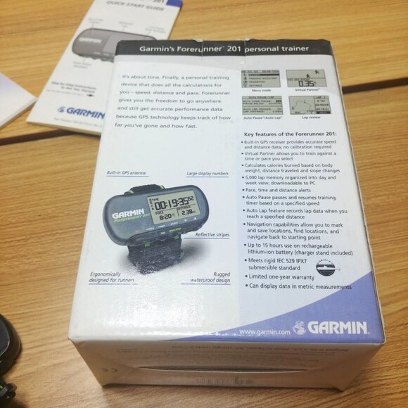 Garmin Forerunner 201 GPS‎ Personal Trainer w/Charger & Wrist Strap WORKS - Picture 7 of 7